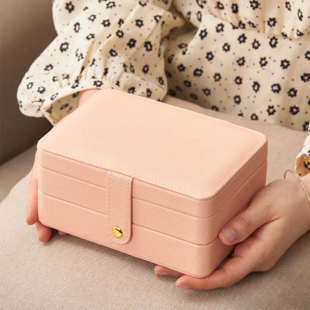 Luxurious Jewelry Storage Box with Multiple Compartments