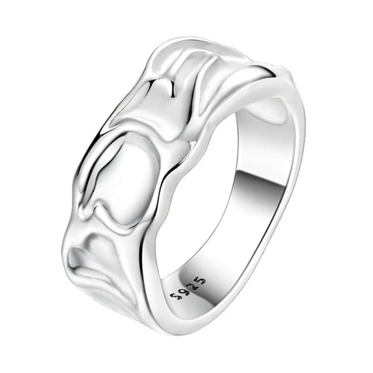 S925 Sterling Silver Wave Ring