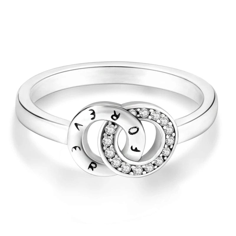 S925 Sterling Silver Infinity Loop Forever Ring