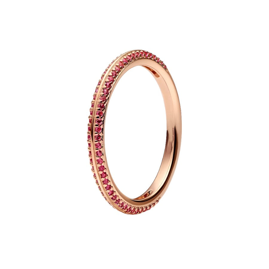  Red Pavé Ring