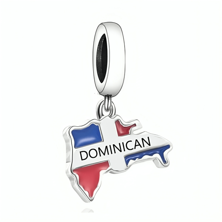 DominicanRepublicMapDangleCharm