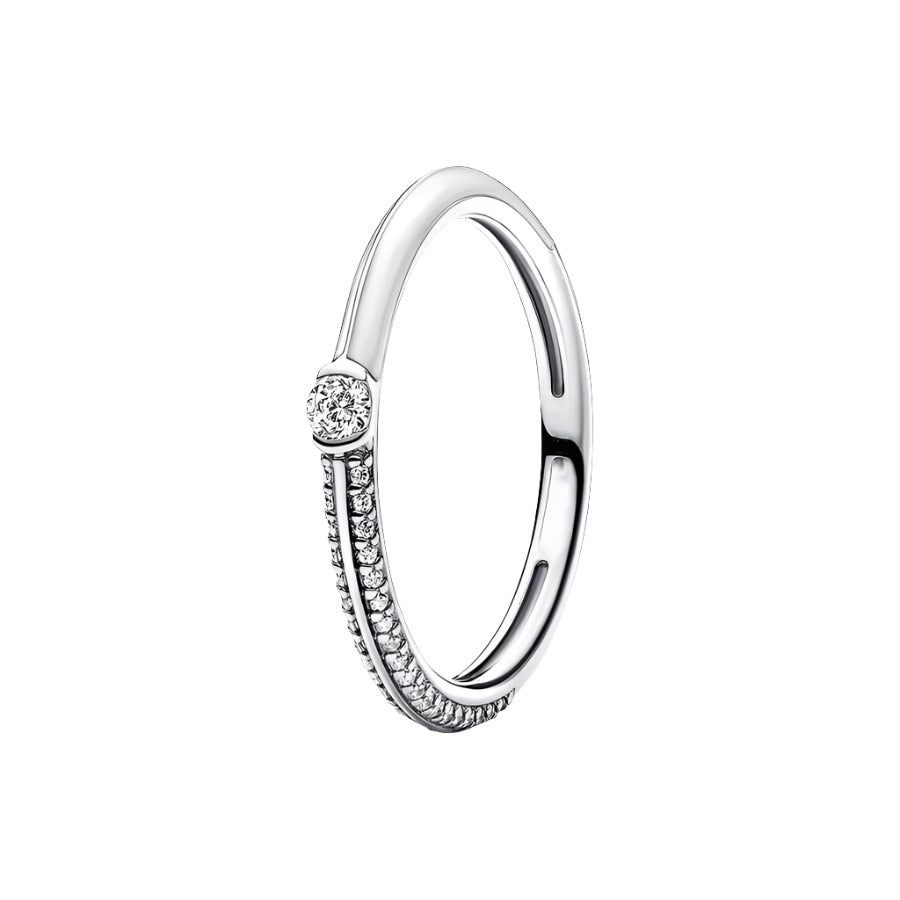 Pavé & White Dual Ring