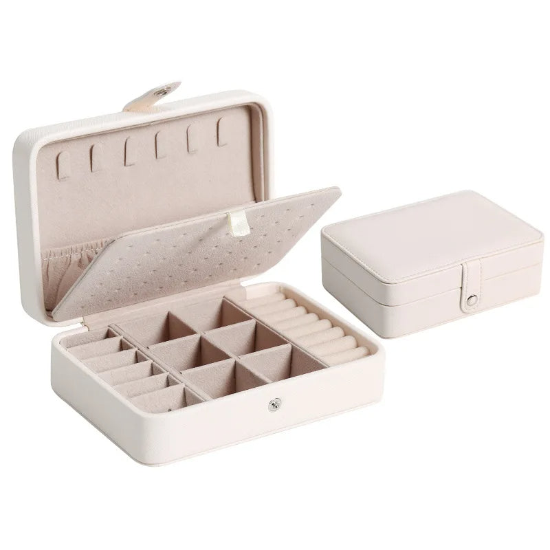 Compact Jewelry Storage Box for Earrings, Rings, Charms and Bracelets