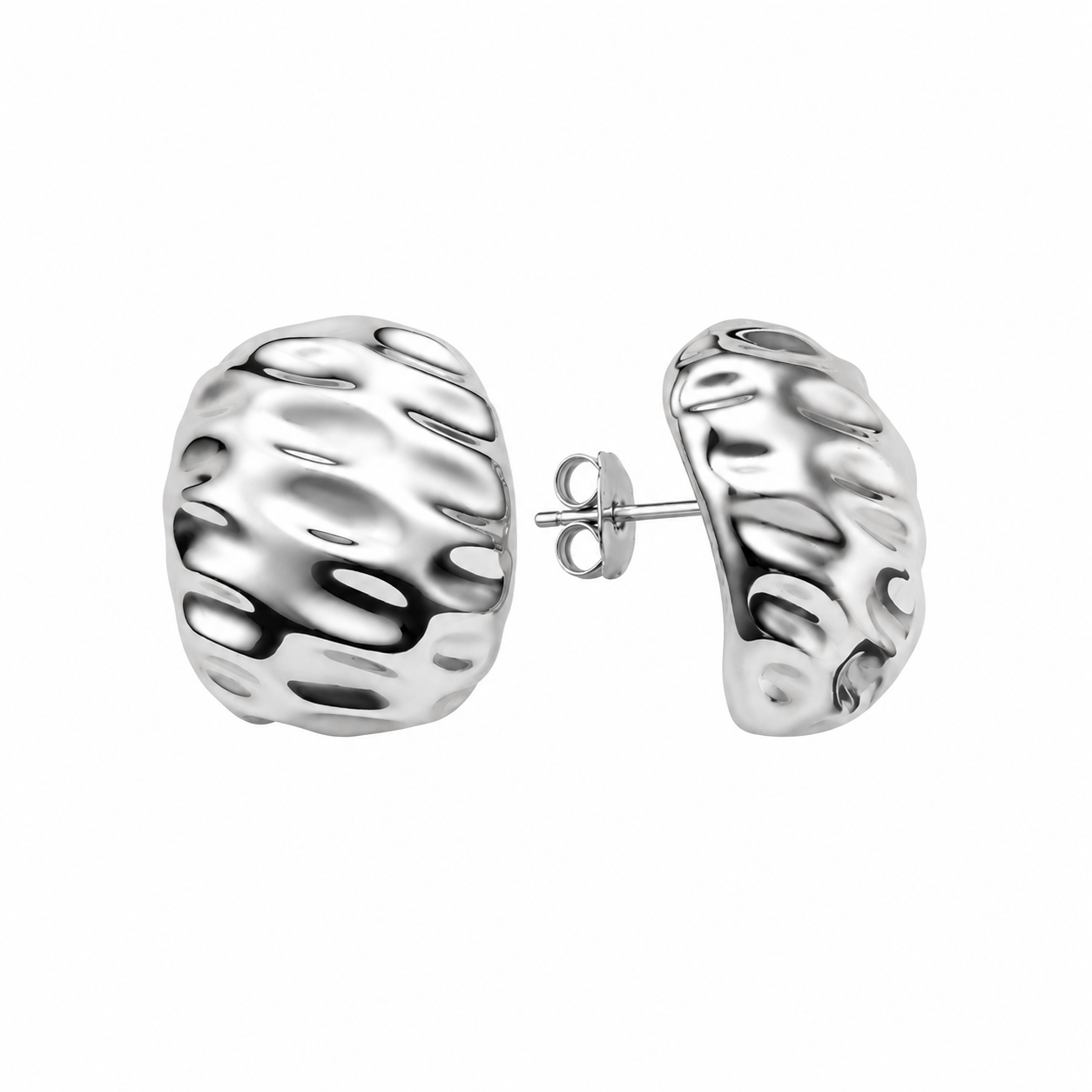 Valeria Dome Hoop Earrings