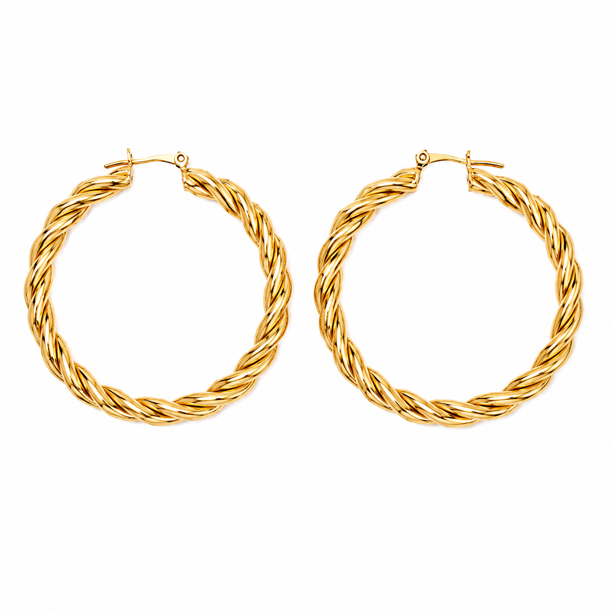 Sienna Twist Hoop Earrings