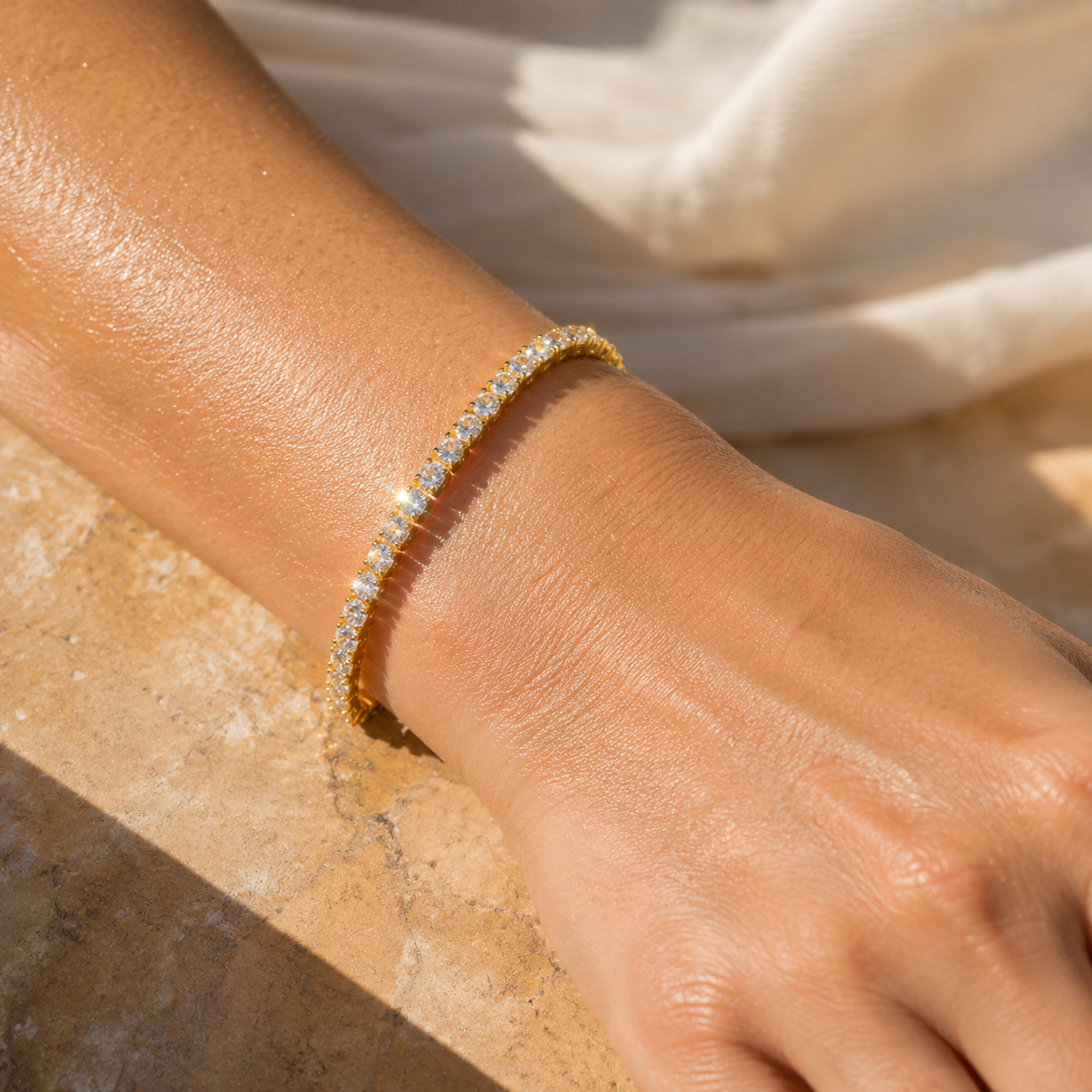 Aurelia Tennis Bangle Bracelet