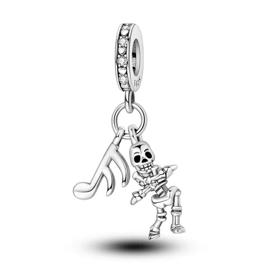 Dancing Skeleton Dangle Charm