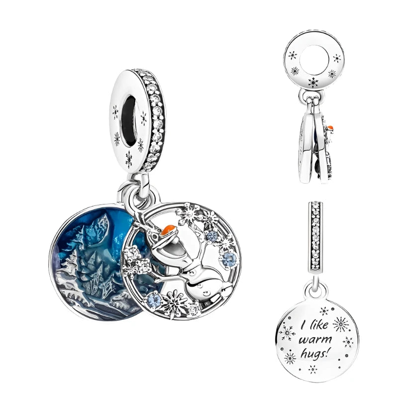 Disney Frozen Snow Olaf Double Dangle Charm