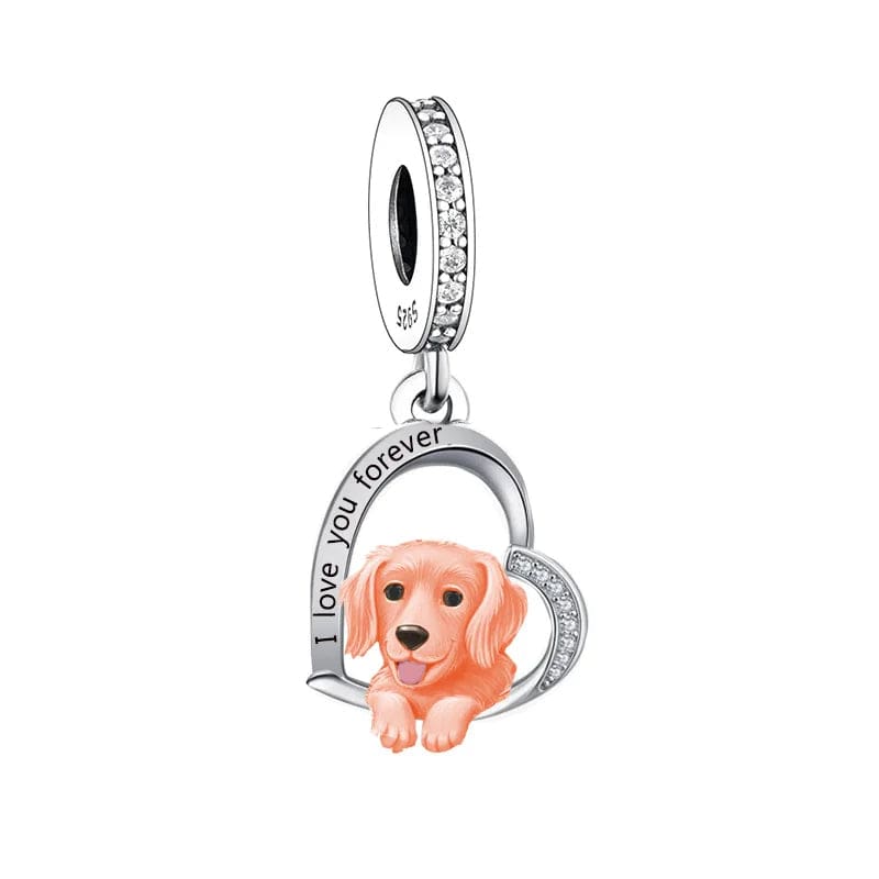 Golden Retriever Dog Charm