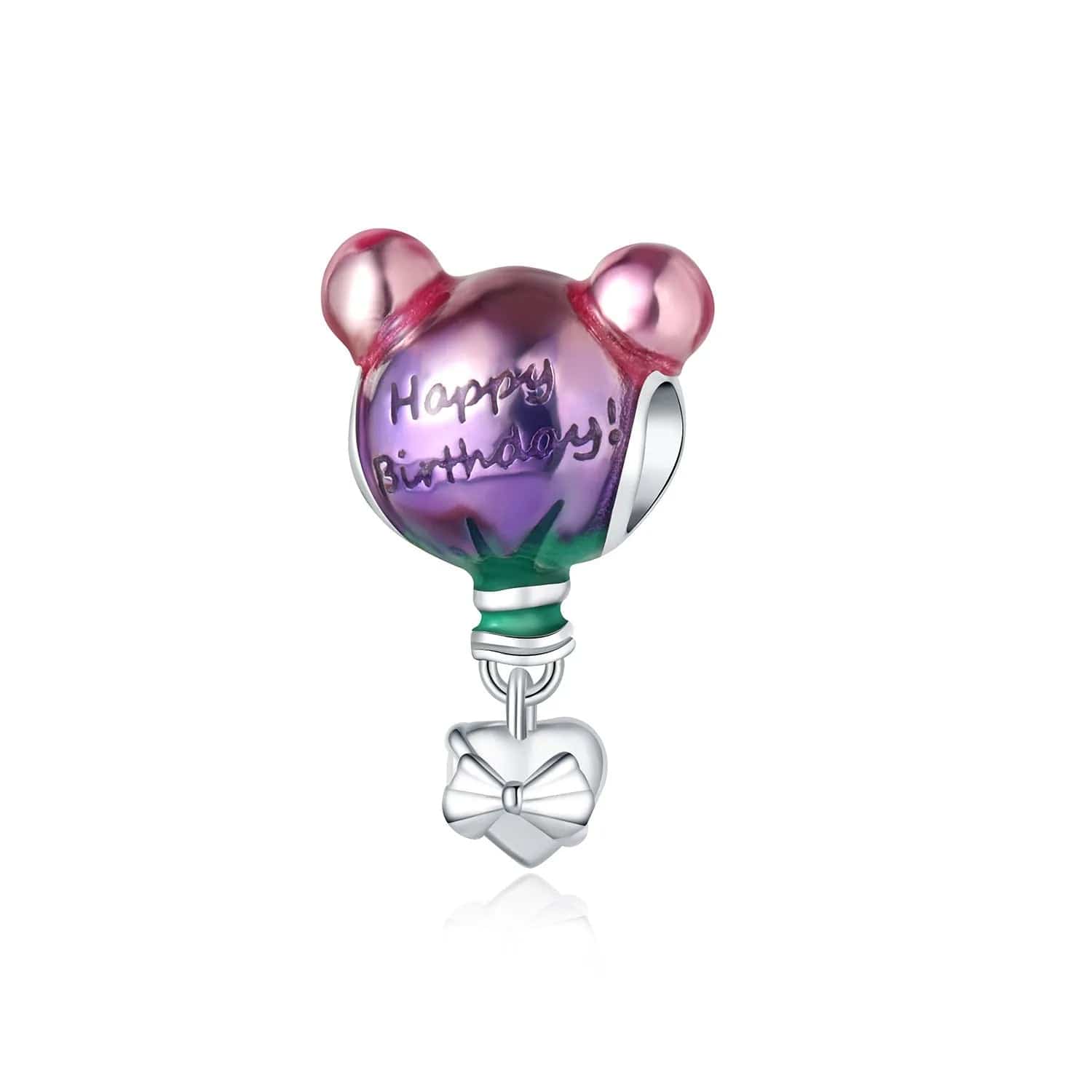 Happy Birthday Hot Air Balloon Charm - Main Image
