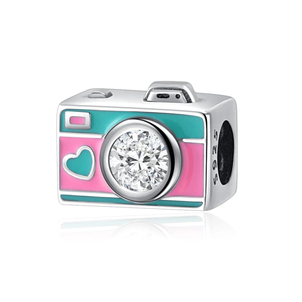 Heart Love Camera Charm