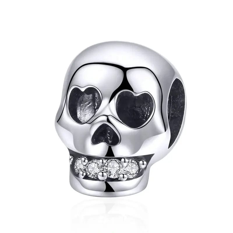 Heart Eyes Sugar Skull Charm