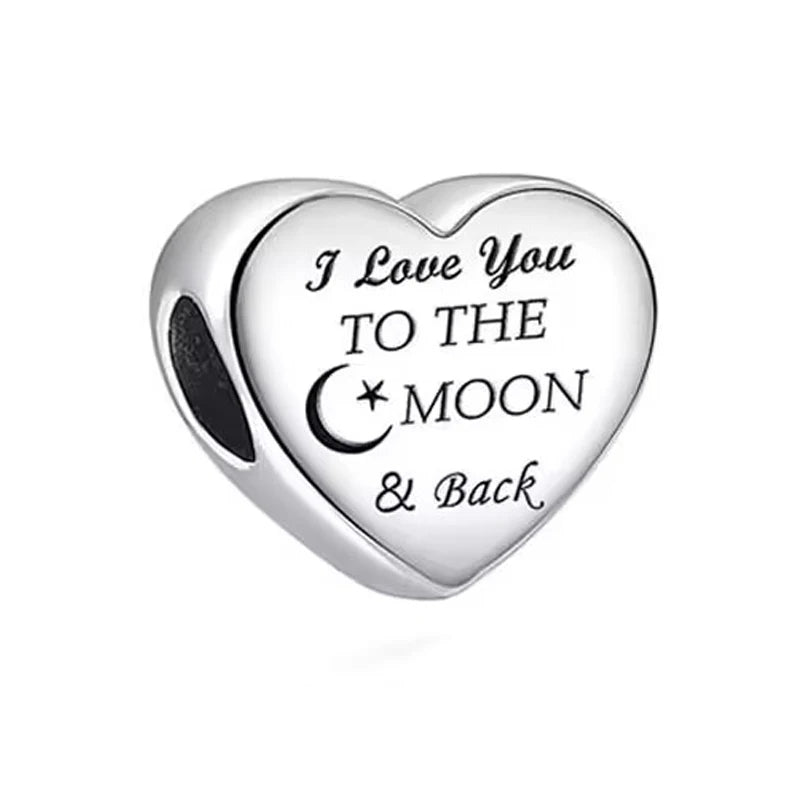 I Love You To The Moon and Back Charm