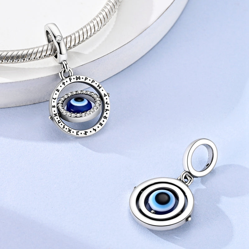Rotating Evil Eye Protection Dangle Charm