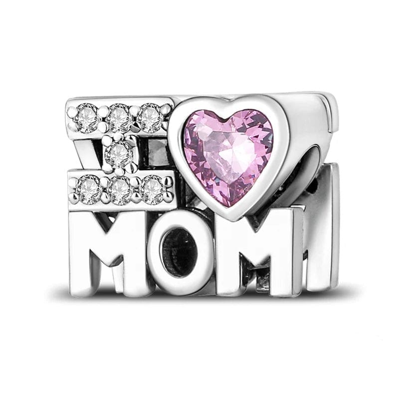 Mom Infinity Charm Pandora I Love You Mom Charm Mum Infinity Heart