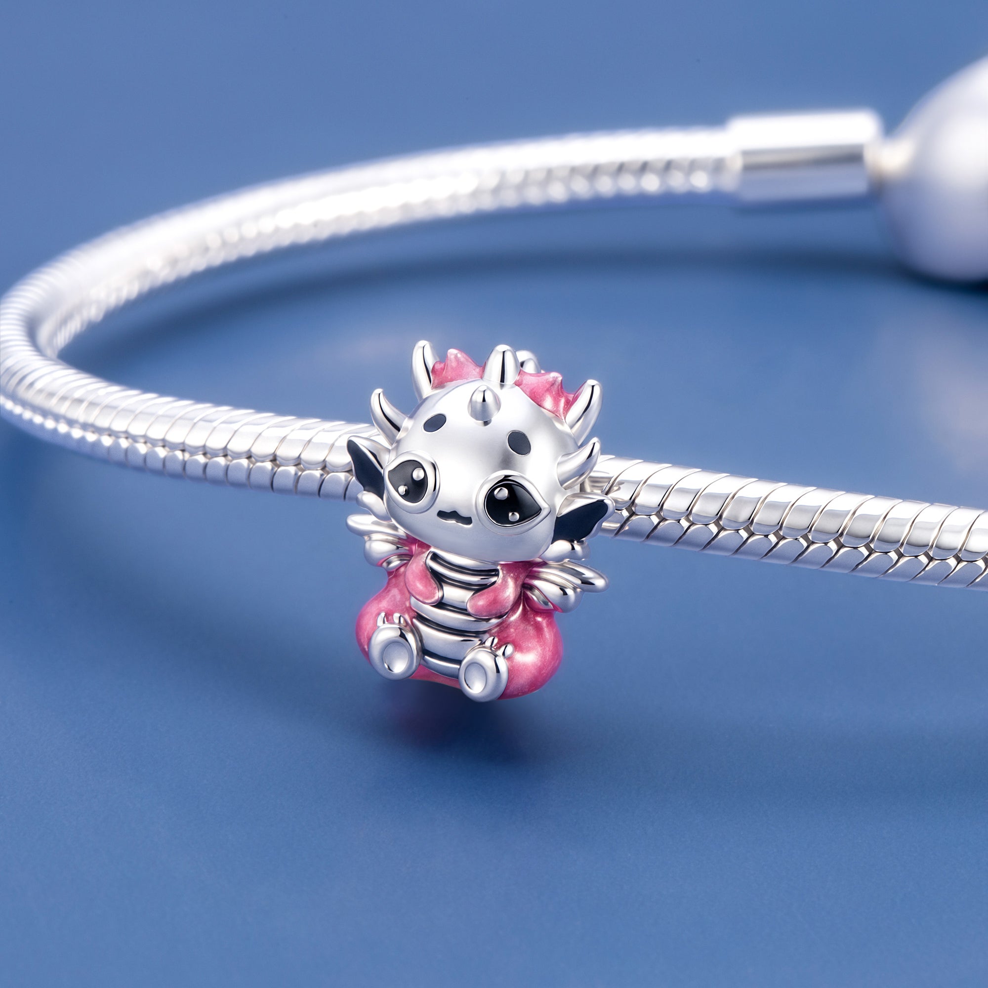 Pink Baby Dragon Charm