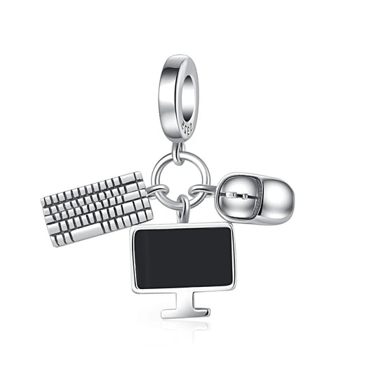 Monitor Mouse and Keyboard Dangle Charm