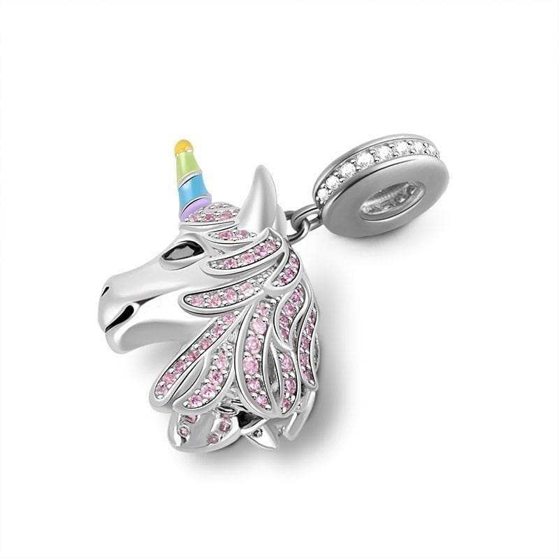 Rainbow Unicorn Dangle Charm