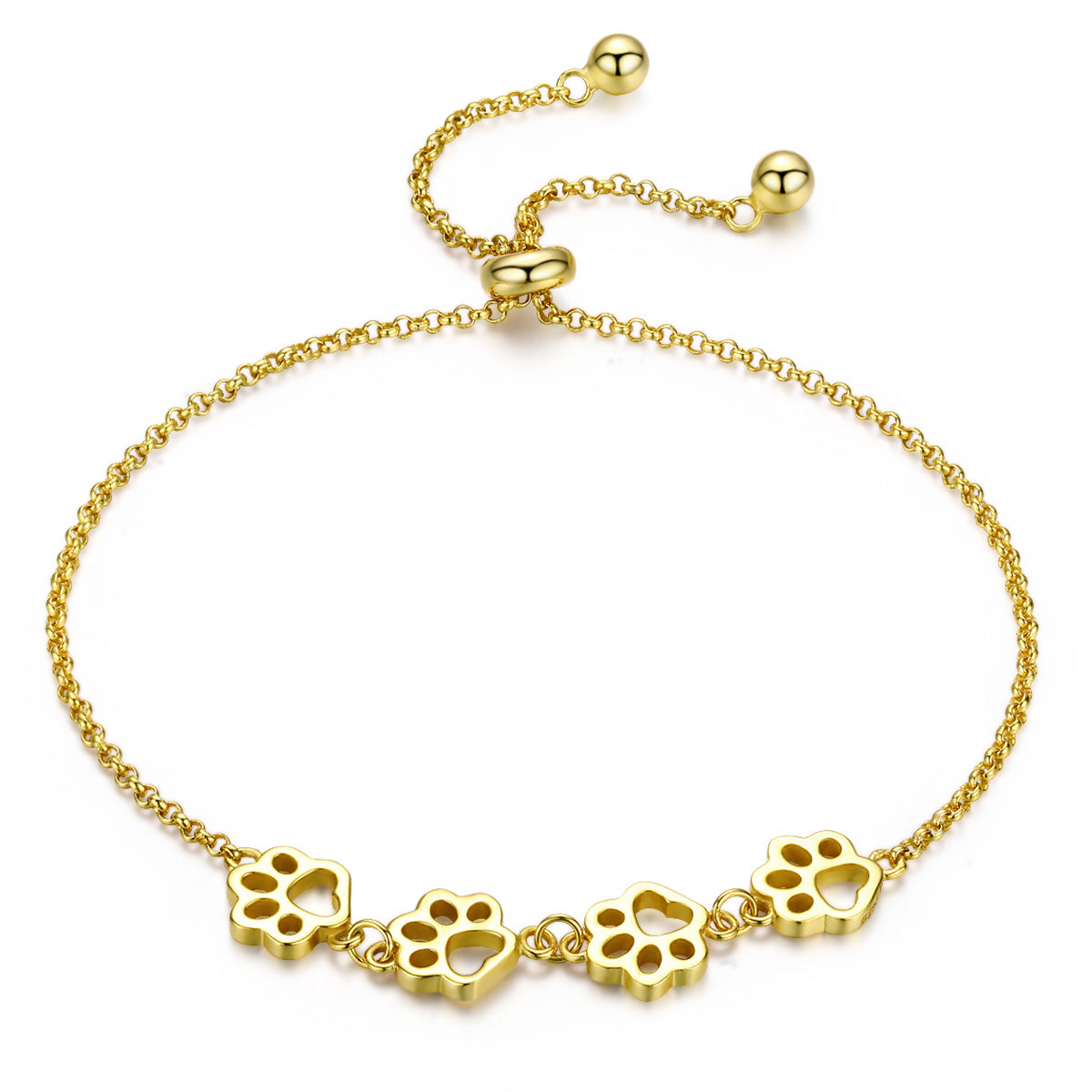 Paw Print Adjustable Bracelet