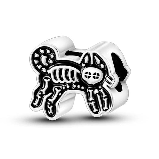 Skeleton Cat Charm