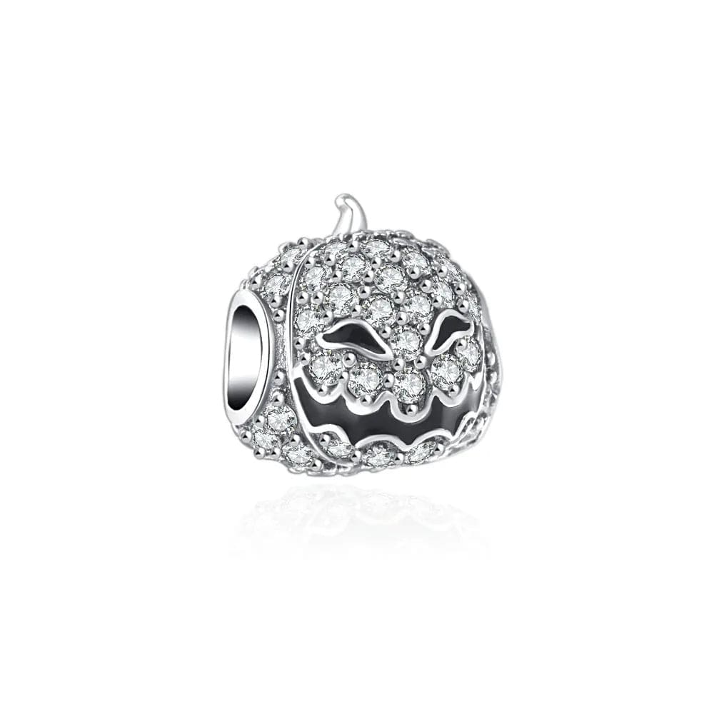 Sparkling Smiling Pumpkin Charm