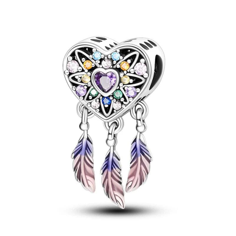 Spiritual Heart Dreamcatcher Charm