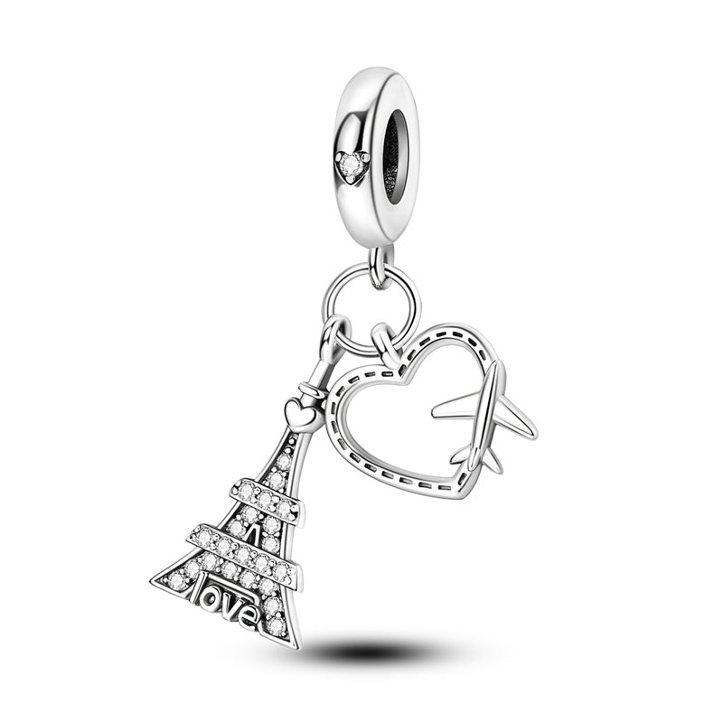 Love in Paris Travel Dangle Charm
