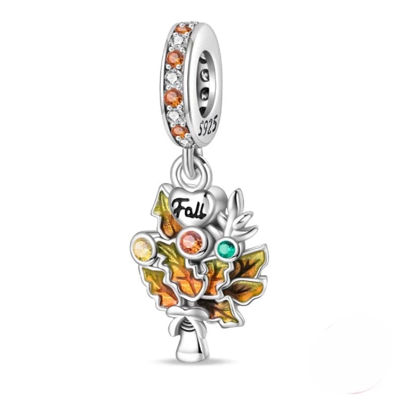 Pangama JewelryAutumn Fall Maple Leaf Dangle Charm