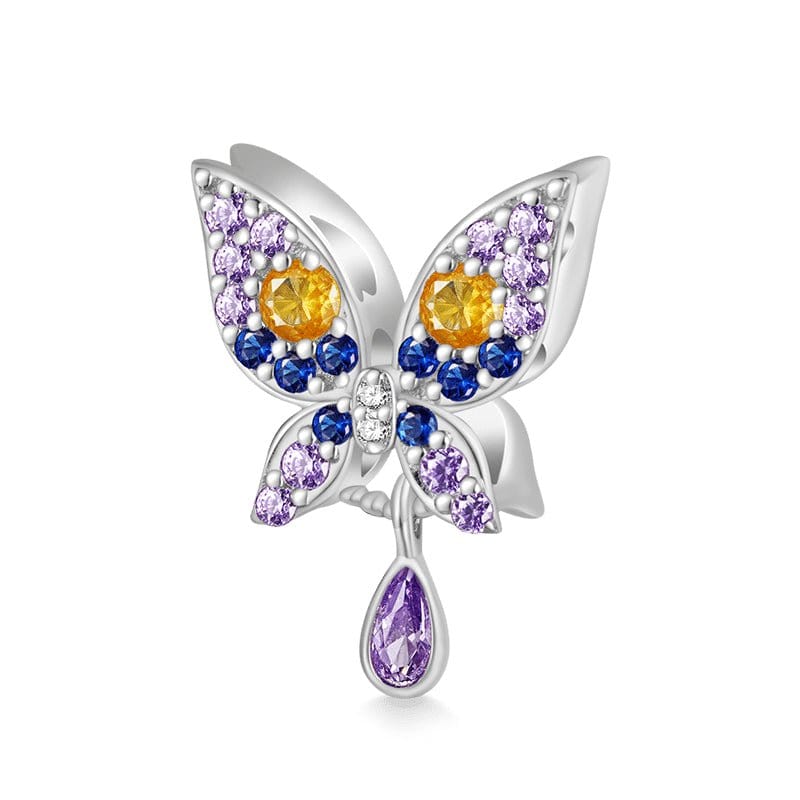 Beautiful Purple Butterfly Charm