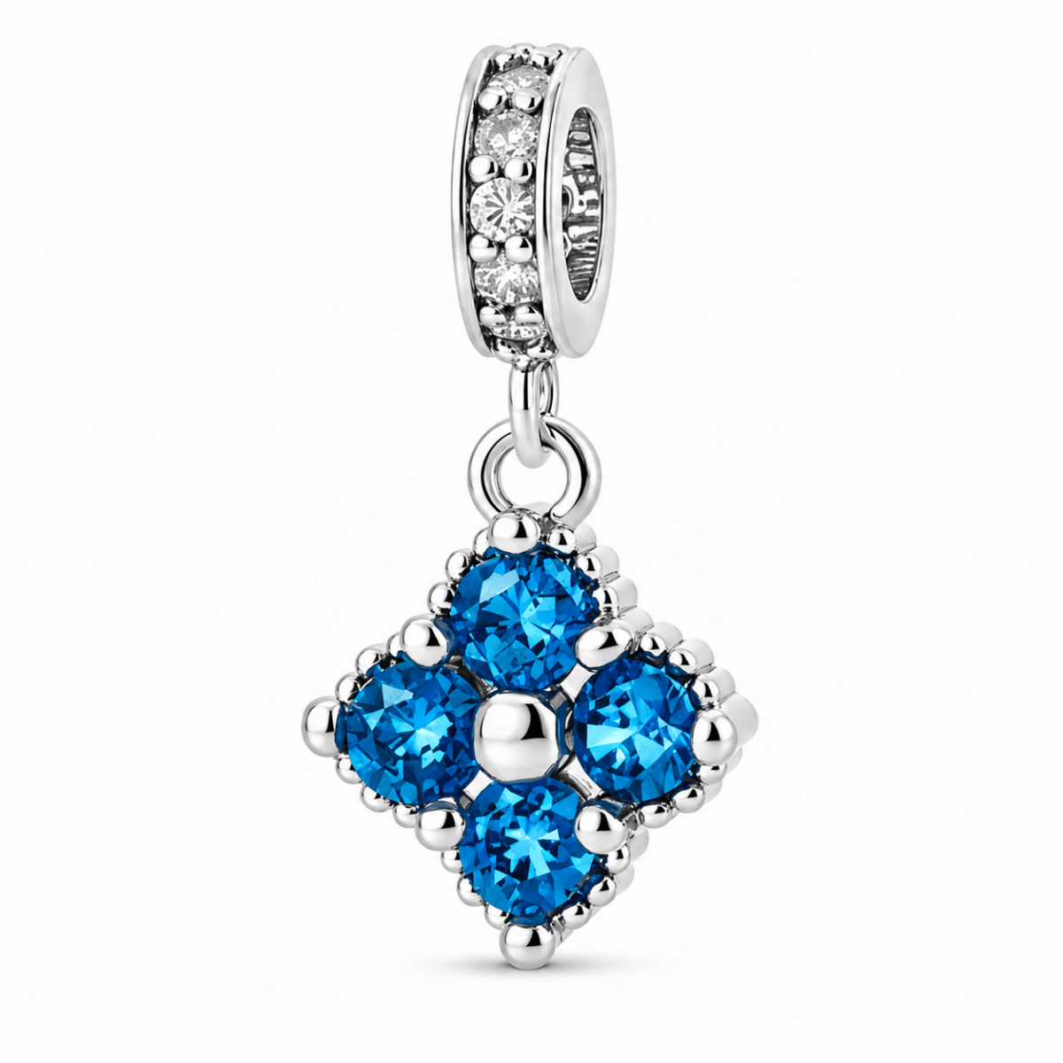 Pangama Jewelry Birthstone Blossom Flower Dangle Charm