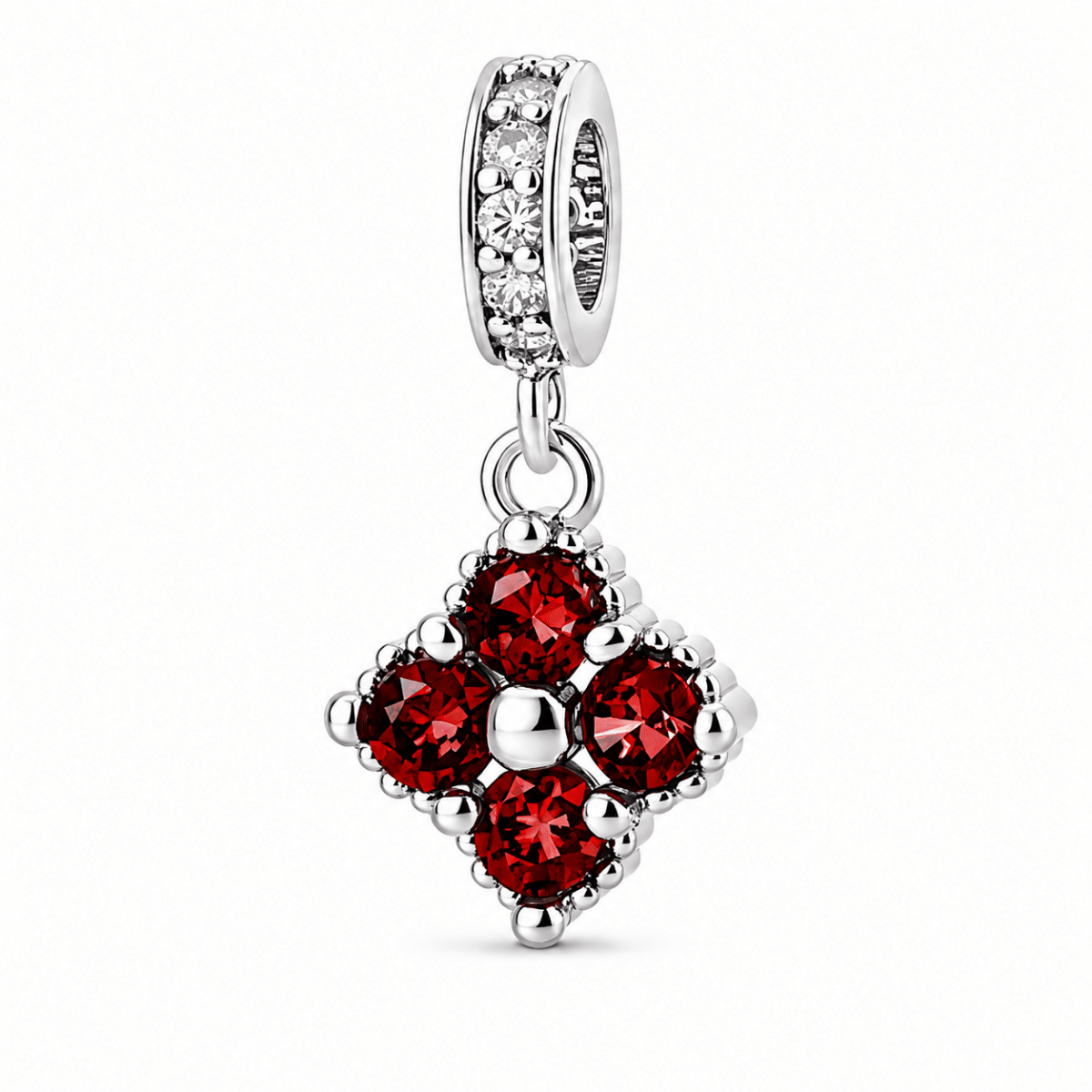 Pangama Jewelry Birthstone Blossom Flower Dangle Charm