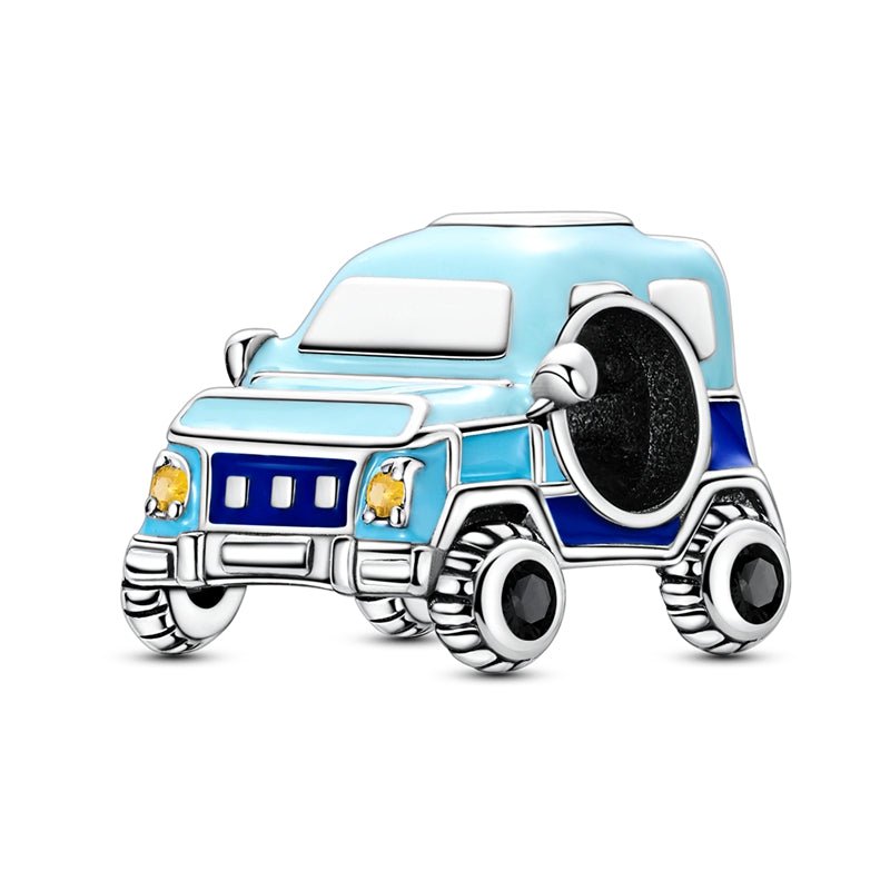jeep fahrradanhänger Blauer Abenteuer-Jeep-Anhänger