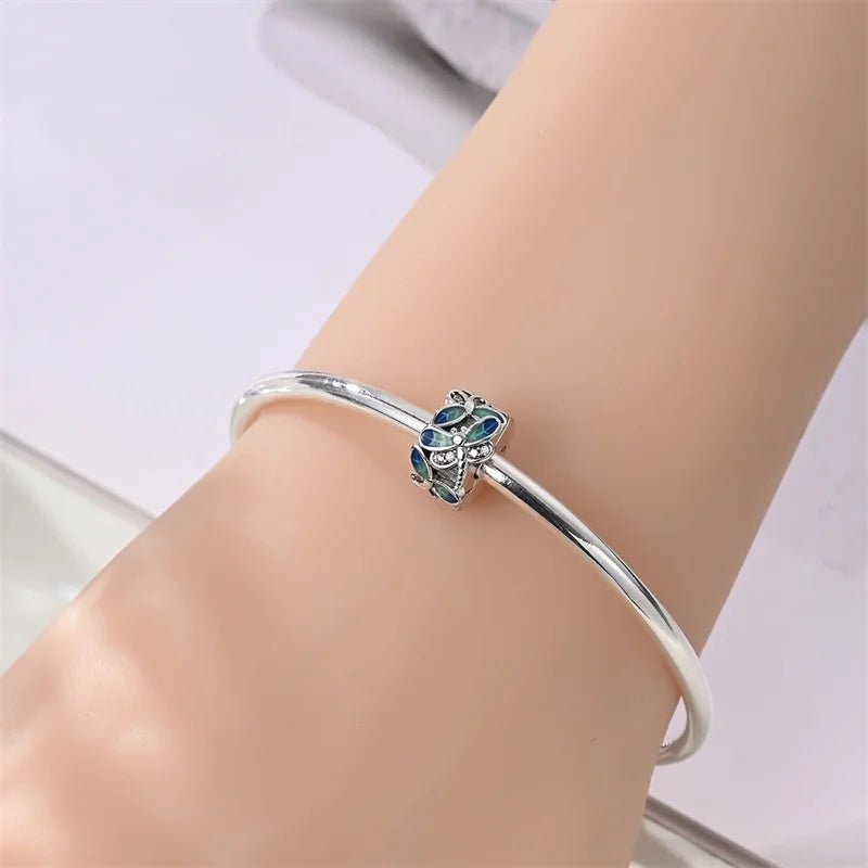 Pangama Jewelry Blue & Turquoise Dragonfly Clip Charm