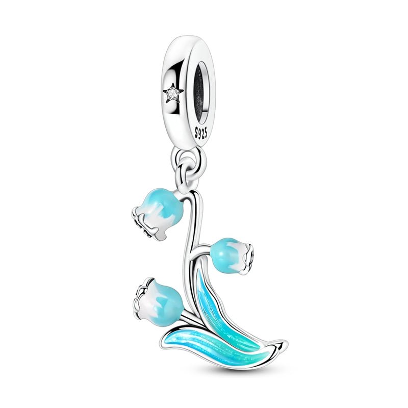 Pangama Jewelry Bluebell Flower Dangle Charm