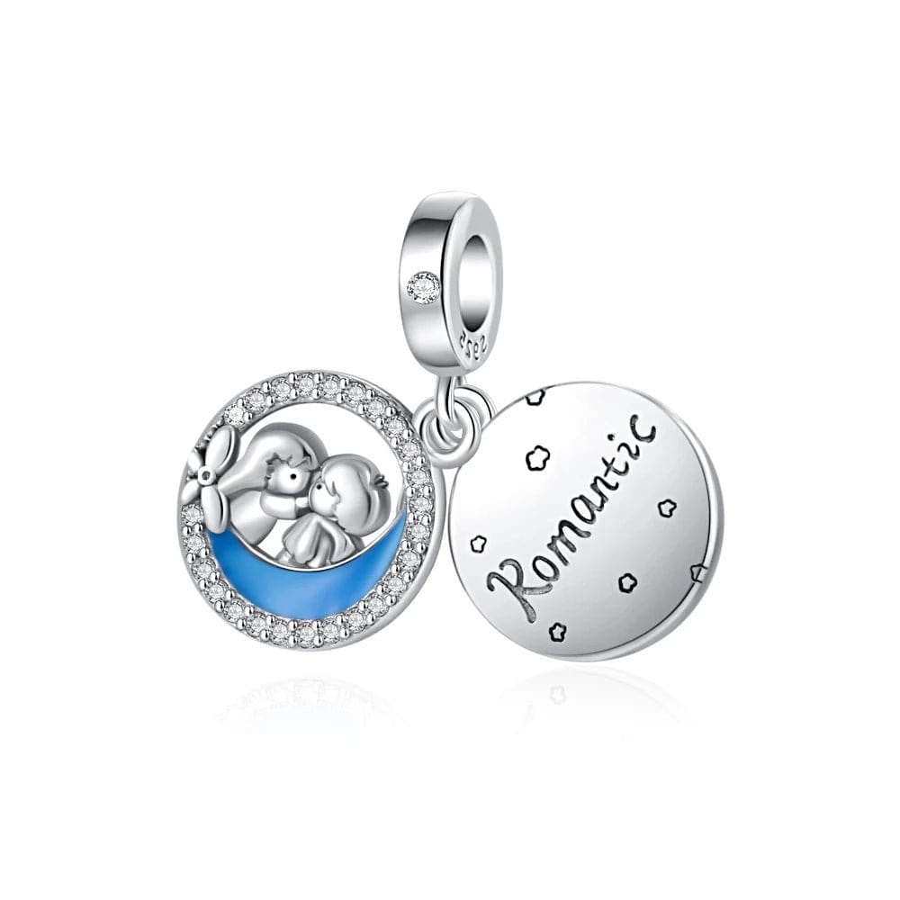 Boy and Girl Romantic Dangle Charm