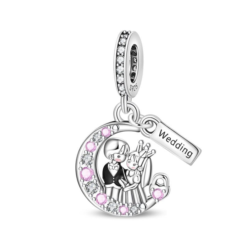 Bride Married Couple Dangle Charm Pandora Bride Charm Wedding
