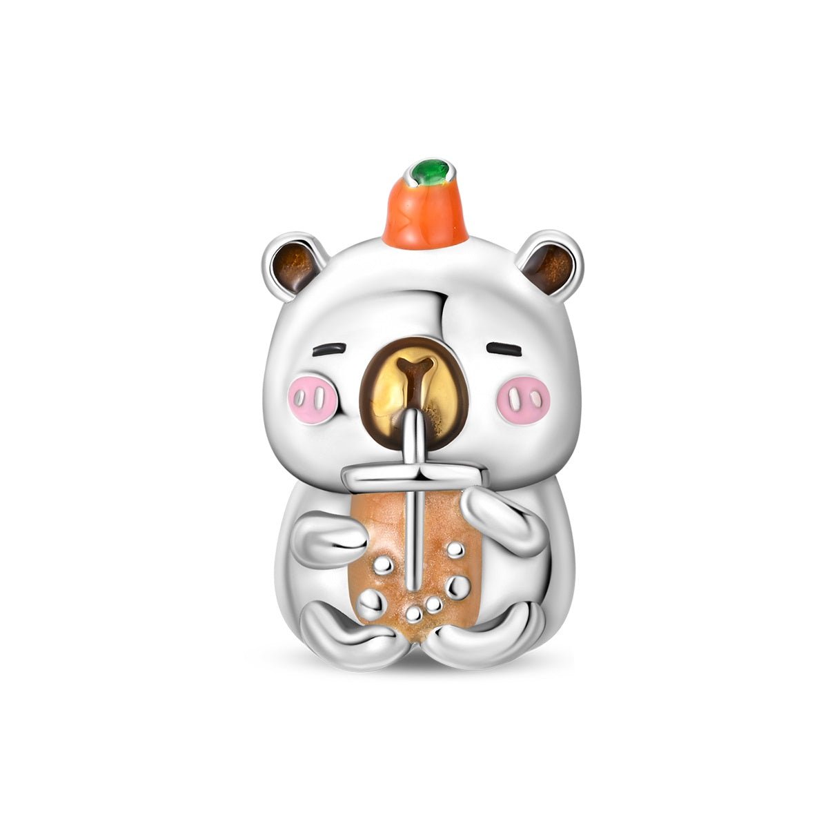Pangama Jewelry Capybara with Bubble Tea Charm