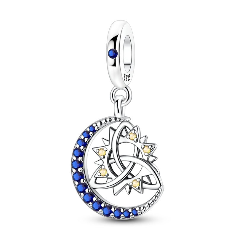 Pangama Jewelry Celtic Sun & Moon Harmony Dangle Charm