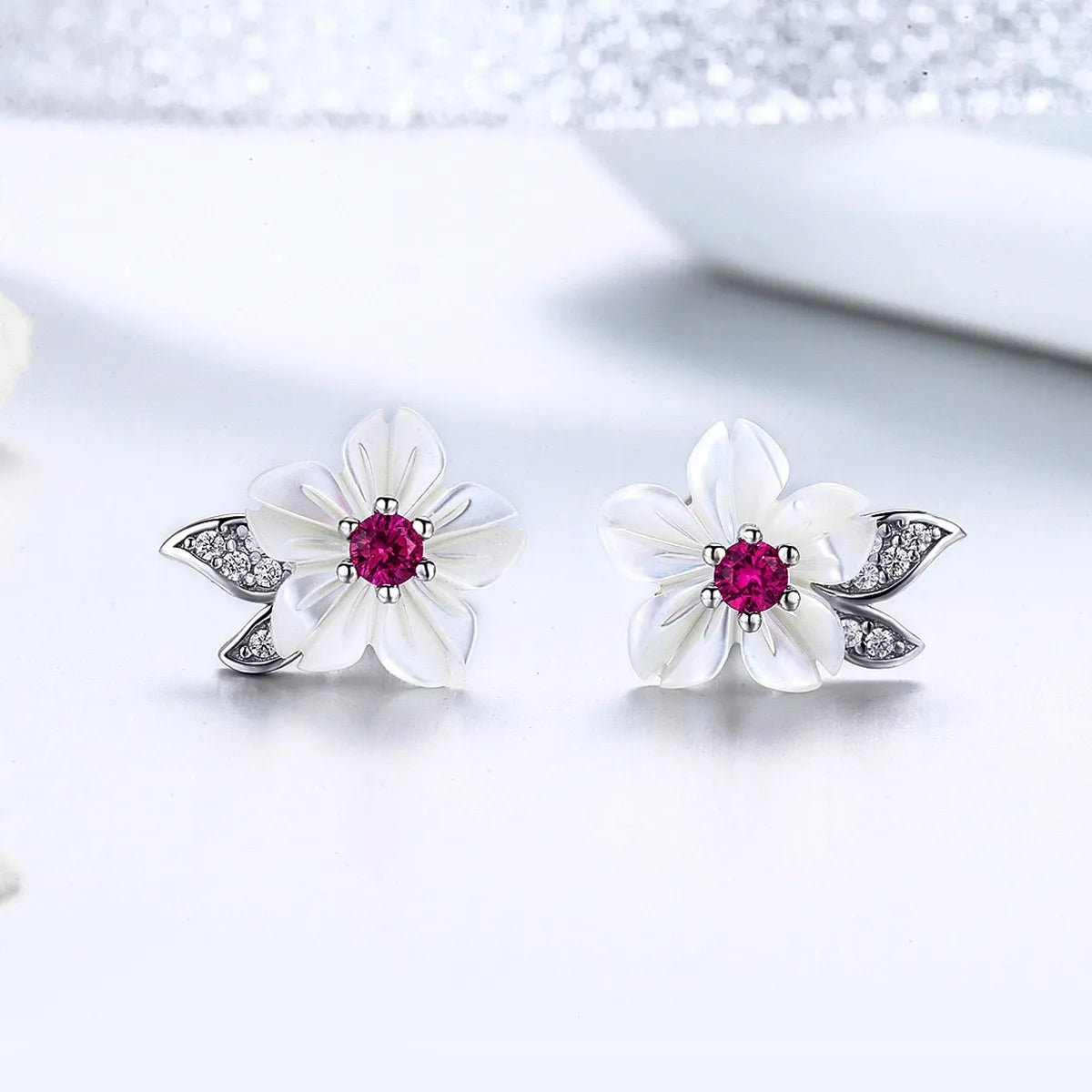 Pangama Jewelry Cherry Blossom Radiance Stud Earrings