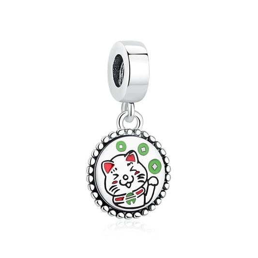 China Exclusive Lucky Cat Dangle Charm