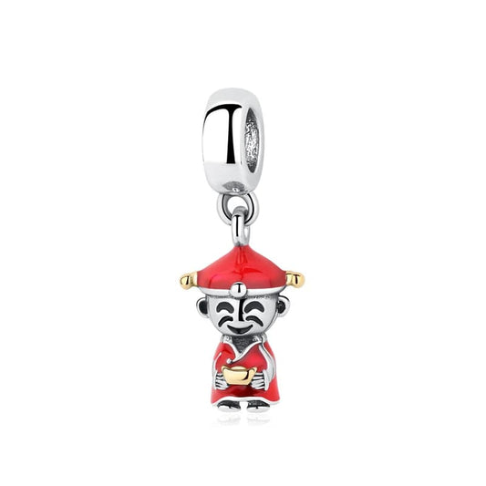 Chinese God Of Wealth Dangle Charm
