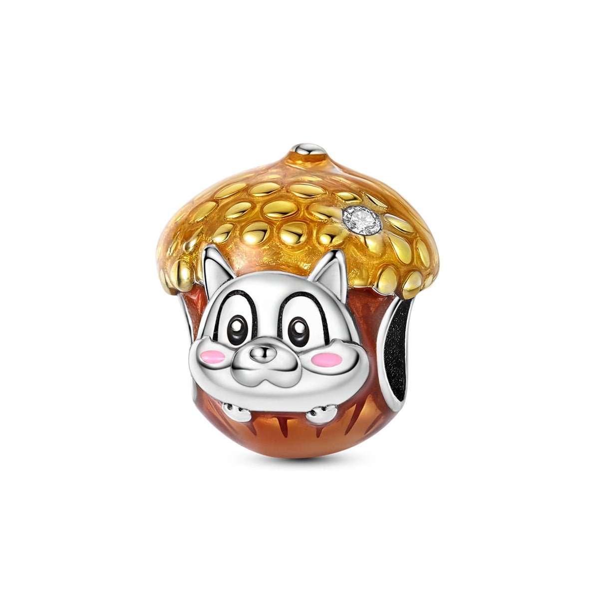 Pangama Jewelry Chipmunk Hiding in Acorn Charm