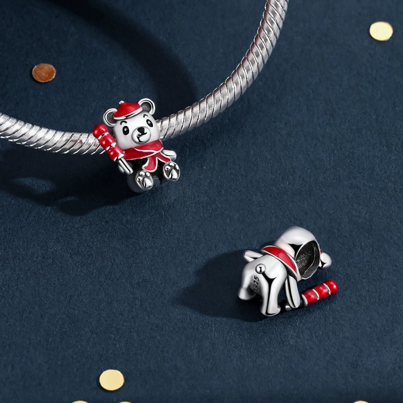 Pangama Jewelry Christmas Teddy Bear Charm