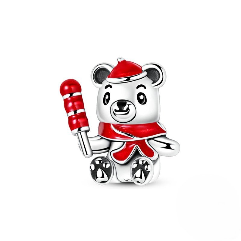 Pangama Jewelry Christmas Teddy Bear Charm