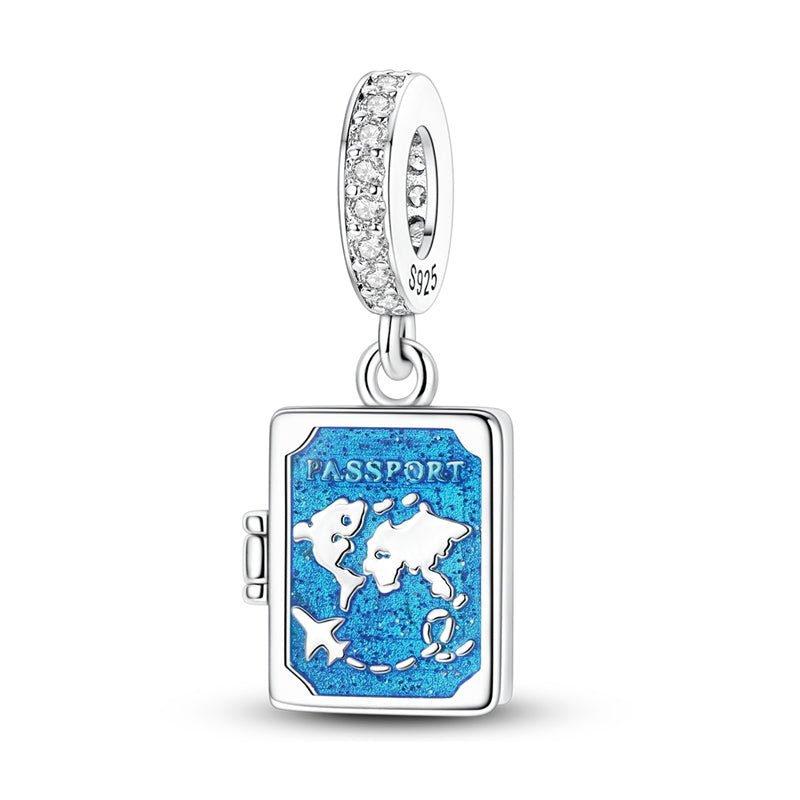 Pangama Jewelry “Citizen of the World” Travel Memory Book Dangle Charm