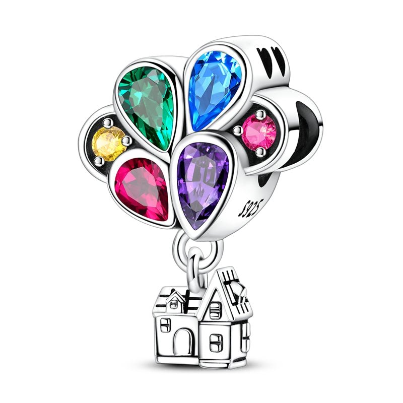 Pangama Jewelry Colorful Balloon House “Forever My Love” Dangle Charm
