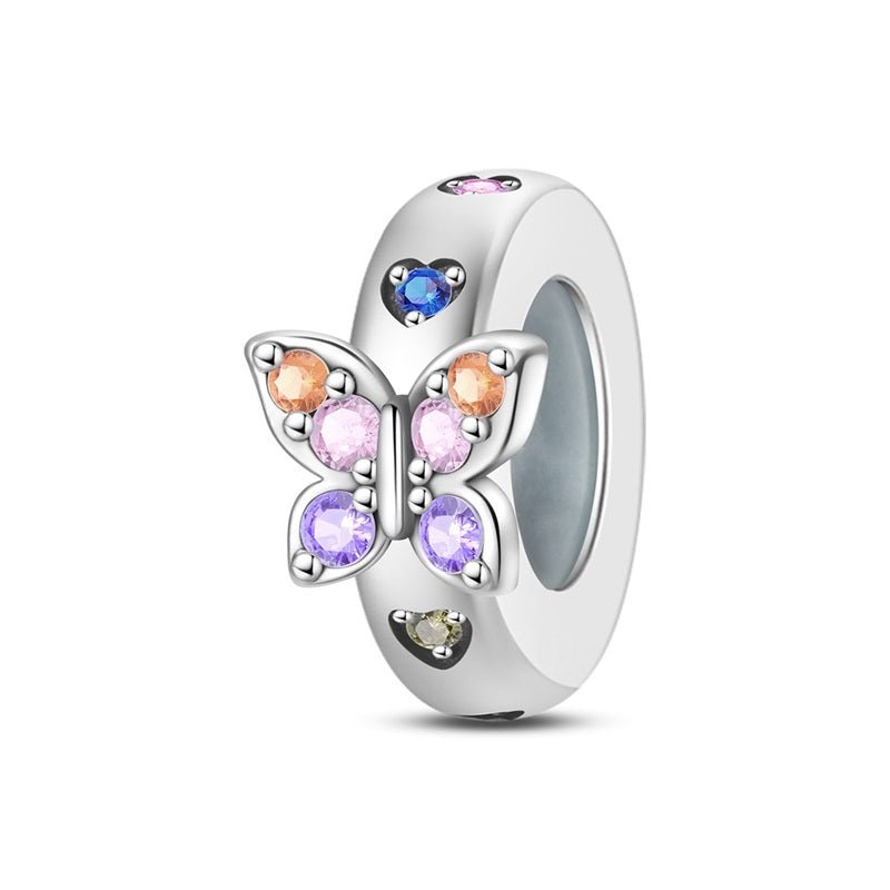 Pangama Jewelry Colorful Butterfly Spacer Charm