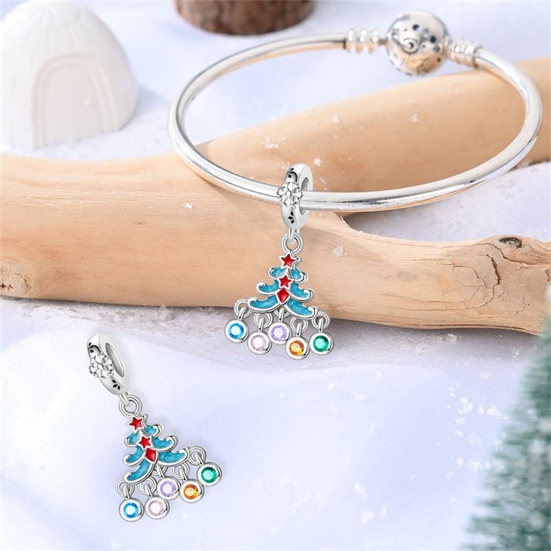 Pangama Jewelry Colorful Christmas Tree Dangle Charm