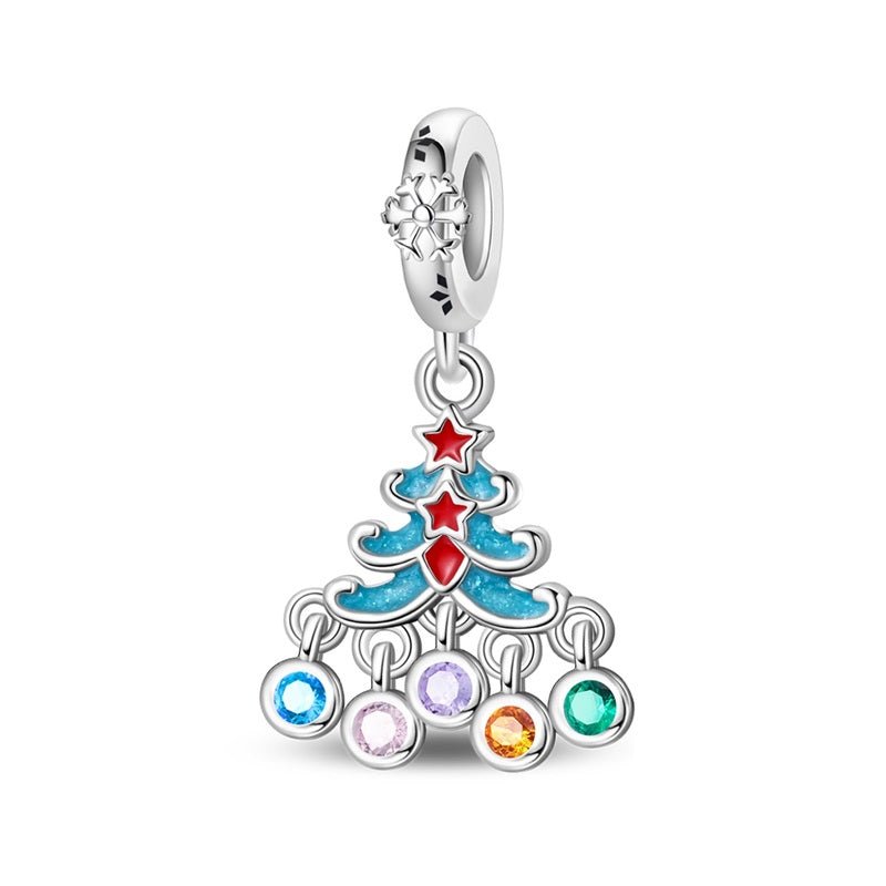 Pangama Jewelry Colorful Christmas Tree Dangle Charm