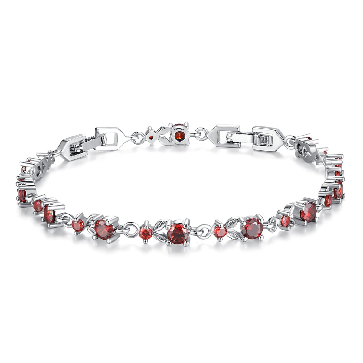 Pangama Jewelry Colorful Crystal Tennis Chain Bracelet